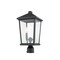 Z-Lite Beacon 2 Light Outdoor Post Mount Fixture, Black & Clear Beveled 568PHBR-BK - alternate 4